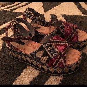 Topshop Patterned Platforms